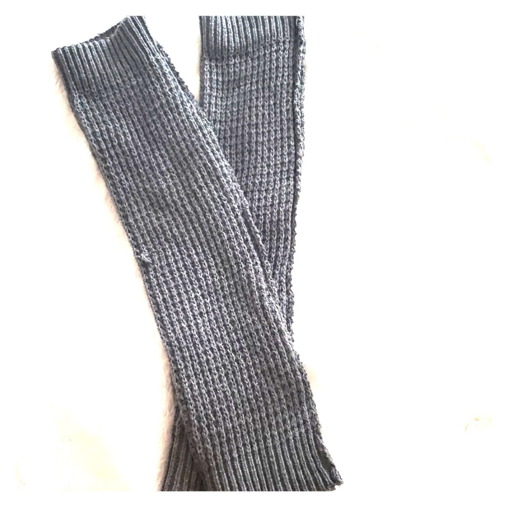 Grey leg warmers